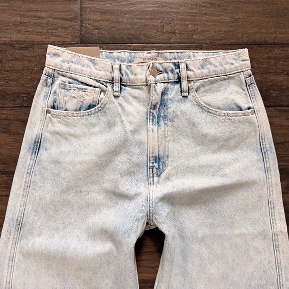 HUDSON Awesome Wide Leg Barrel Twist Jeans in Washed Blue Sz 27 NWT $255!! - Picture 5 of 7